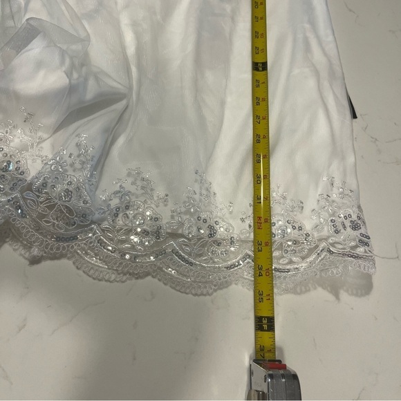 Lulu’s Coveted Delight White Sequin Corset Mini Dress Xl - Picture 13 of 14